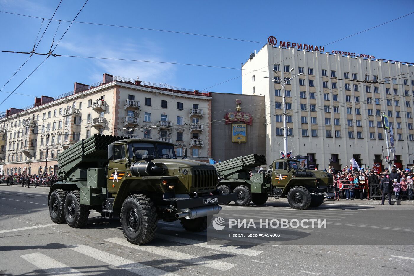 Празднование Дня Победы в городах России