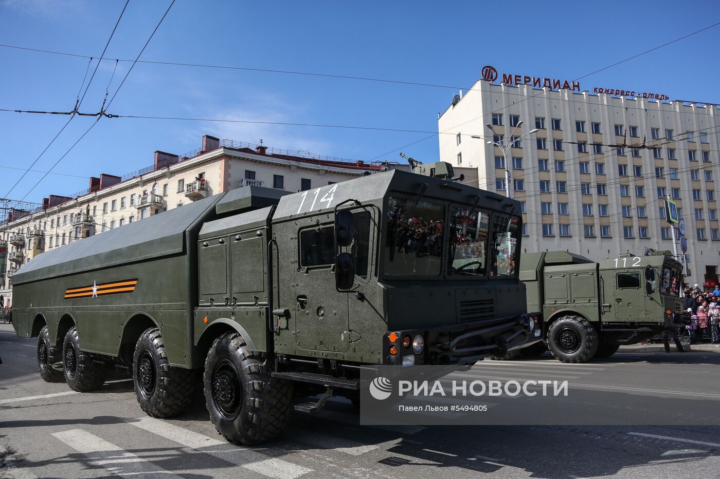 Празднование Дня Победы в городах России