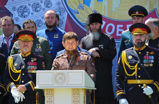 Празднование Дня Победы в городах России