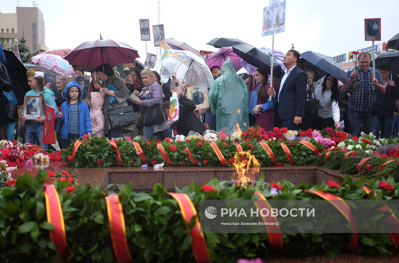 Акция "Бессмертный полк" в городах России