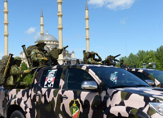 Празднование Дня Победы в городах России