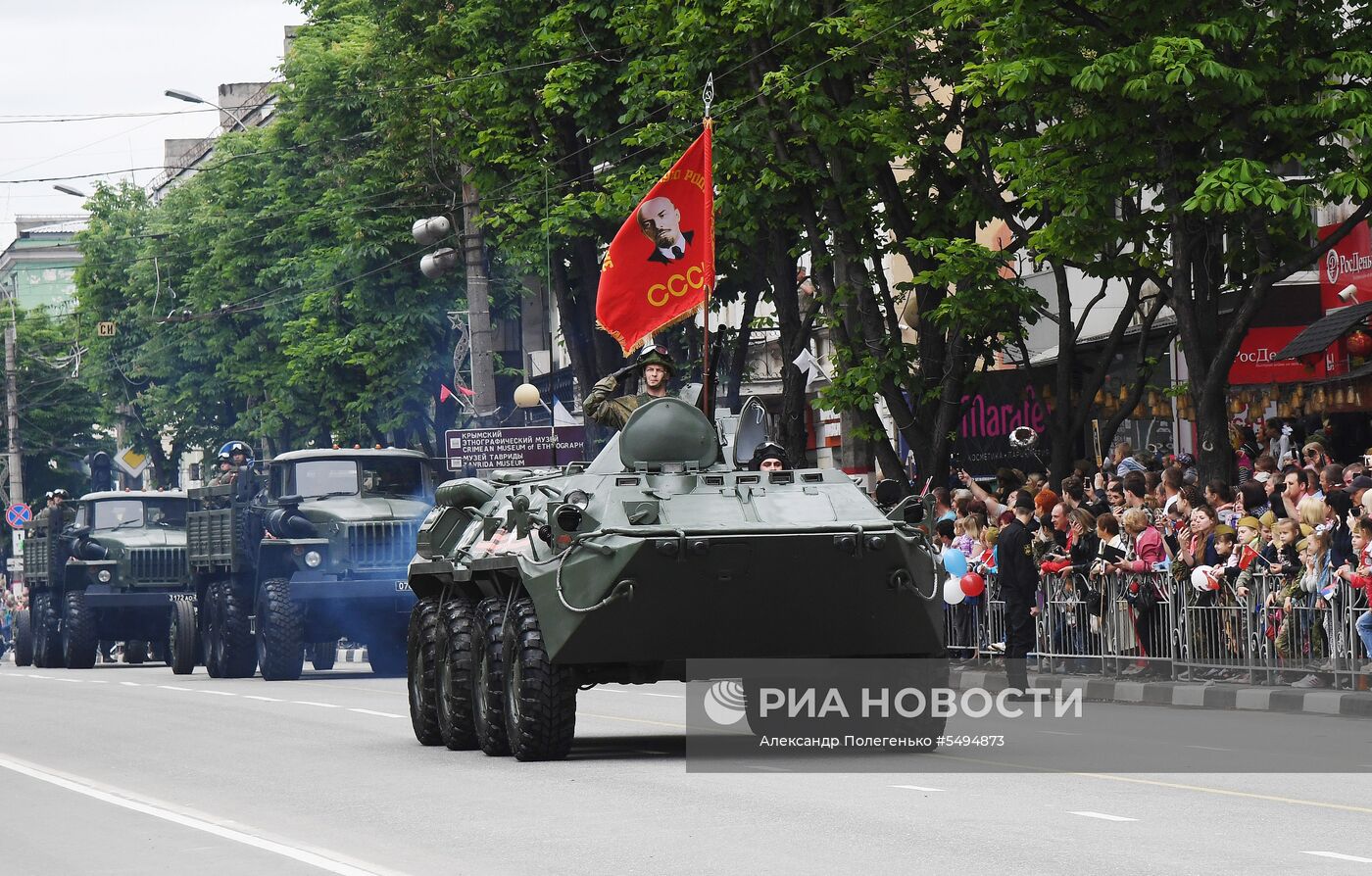 Празднование Дня Победы в городах России