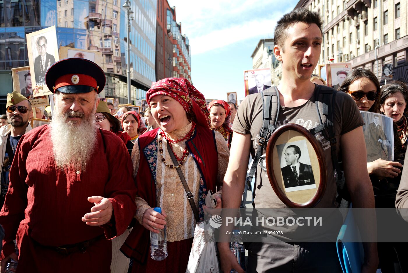 Акция "Бессмертный полк" в Москве