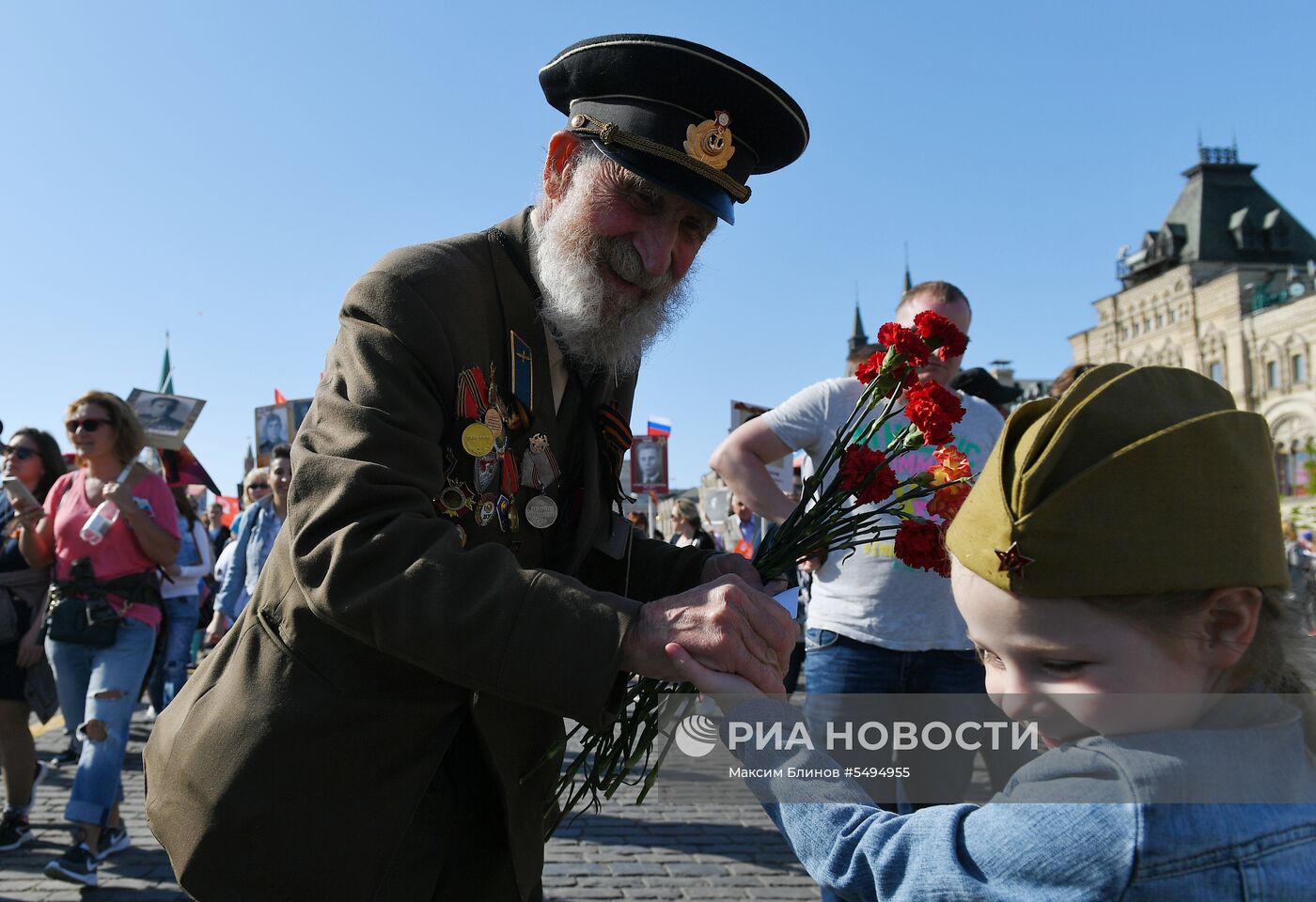 Акция "Бессмертный полк" в Москве