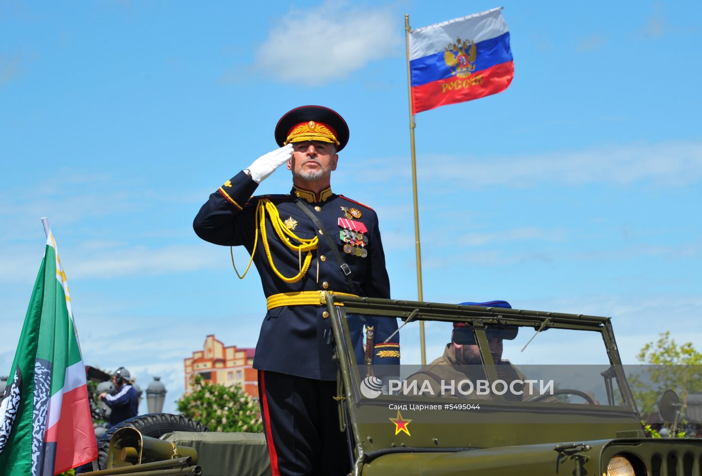 Празднование Дня Победы в городах России