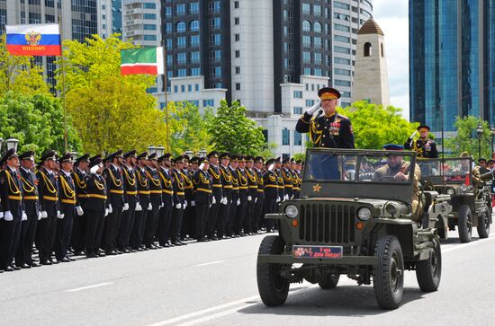 Празднование Дня Победы в городах России