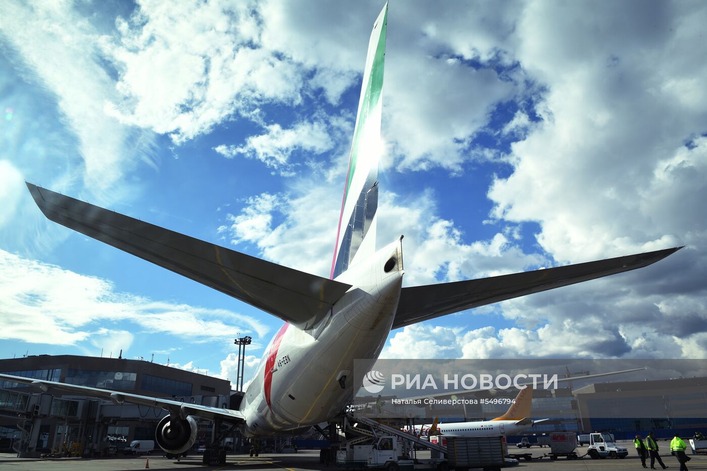 Самолет авиакомпании Emirates