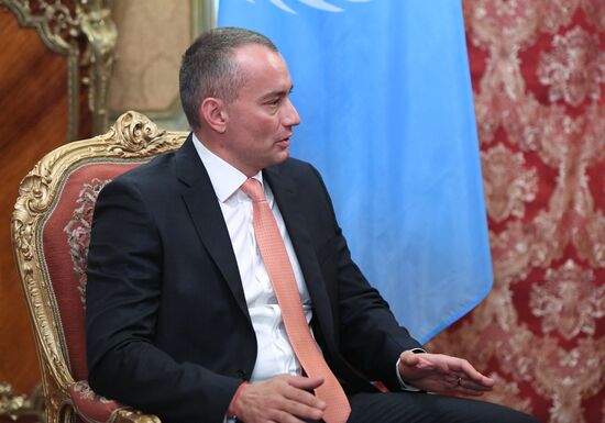 Встреча главы МИД РФ С. Лаврова со спецпредставителем ООН по ближневосточному урегулированию Н. Младеновым