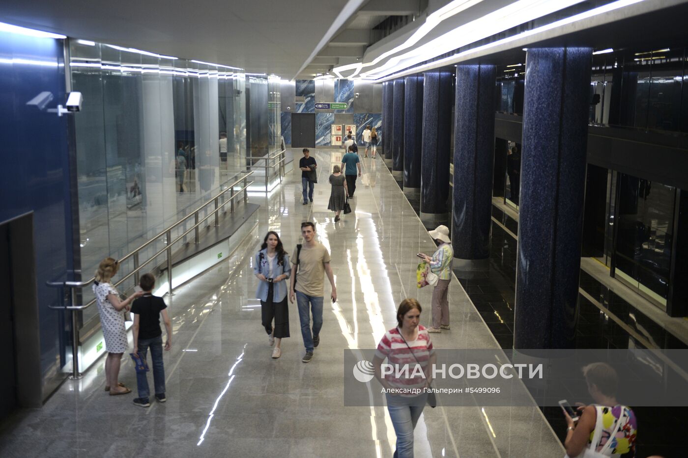 Открытие станции метро «Новокрестовская» в Санкт-Петербурге