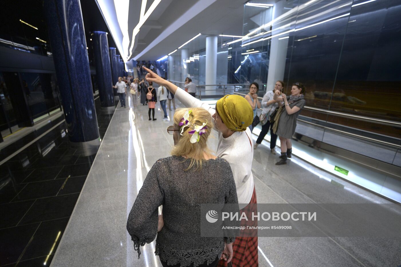 Открытие станции метро «Новокрестовская» в Санкт-Петербурге