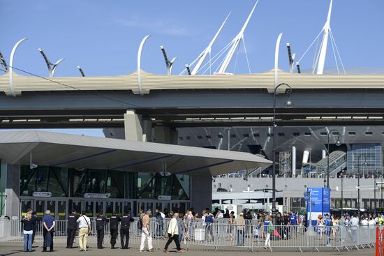 Открытие станции метро «Новокрестовская» в Санкт-Петербурге