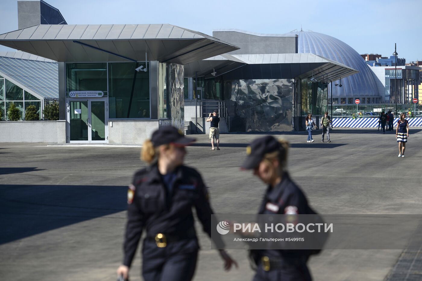 Открытие станции метро «Новокрестовская» в Санкт-Петербурге