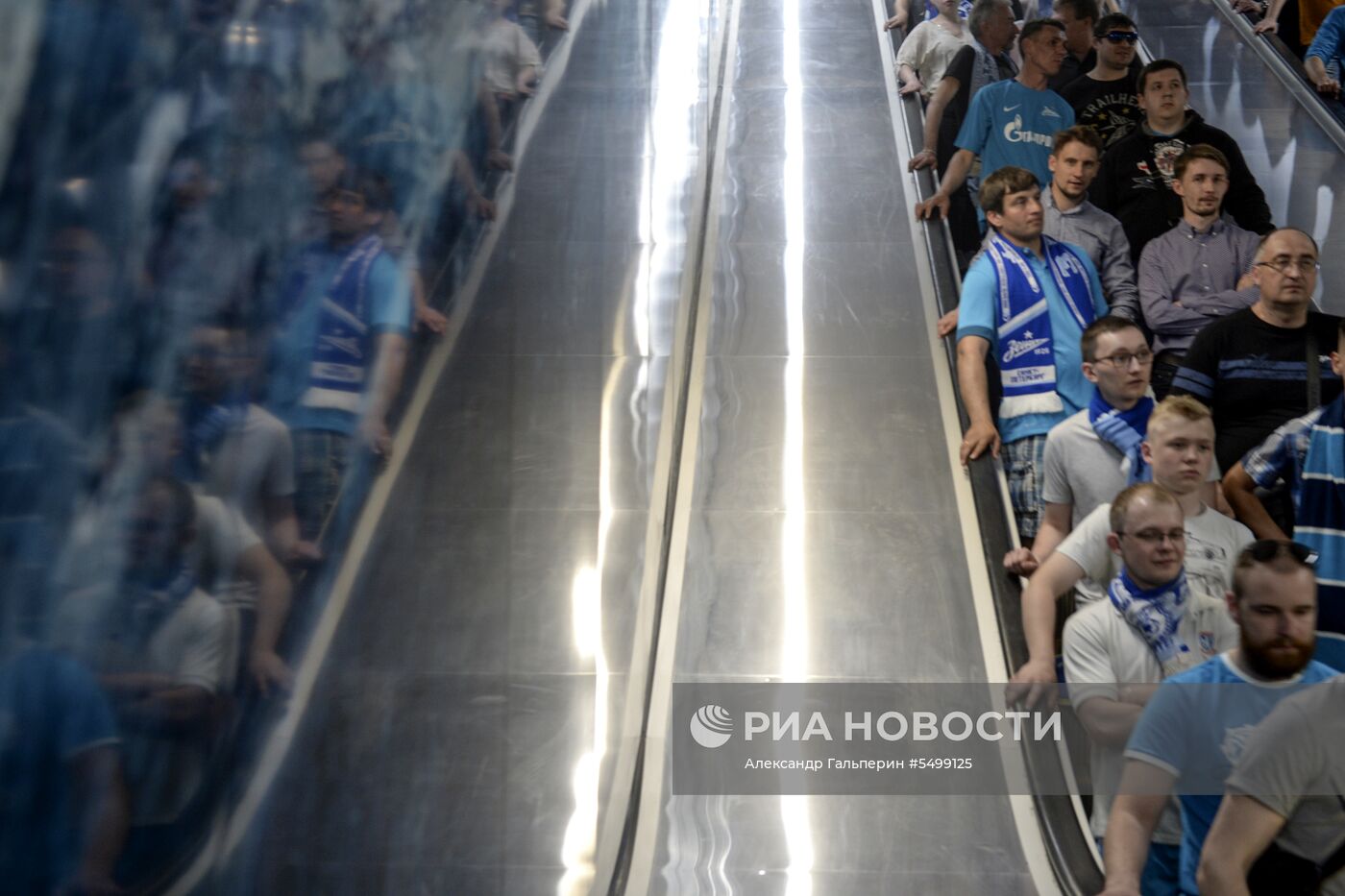 Открытие станции метро «Новокрестовская» в Санкт-Петербурге