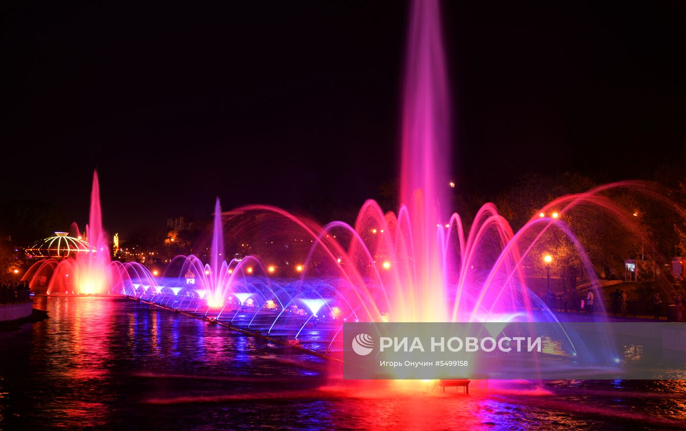 Работа фонтанов в Хабаровске