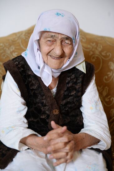 Долгожительница из Чечни 128-летняя Коку Истамбулова