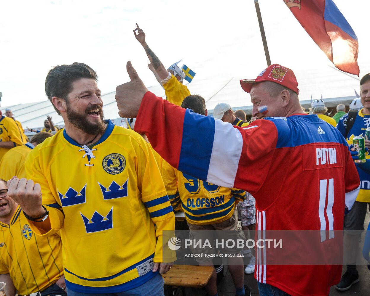Хоккей. Чемпионат мира. Матч Россия - Швеция