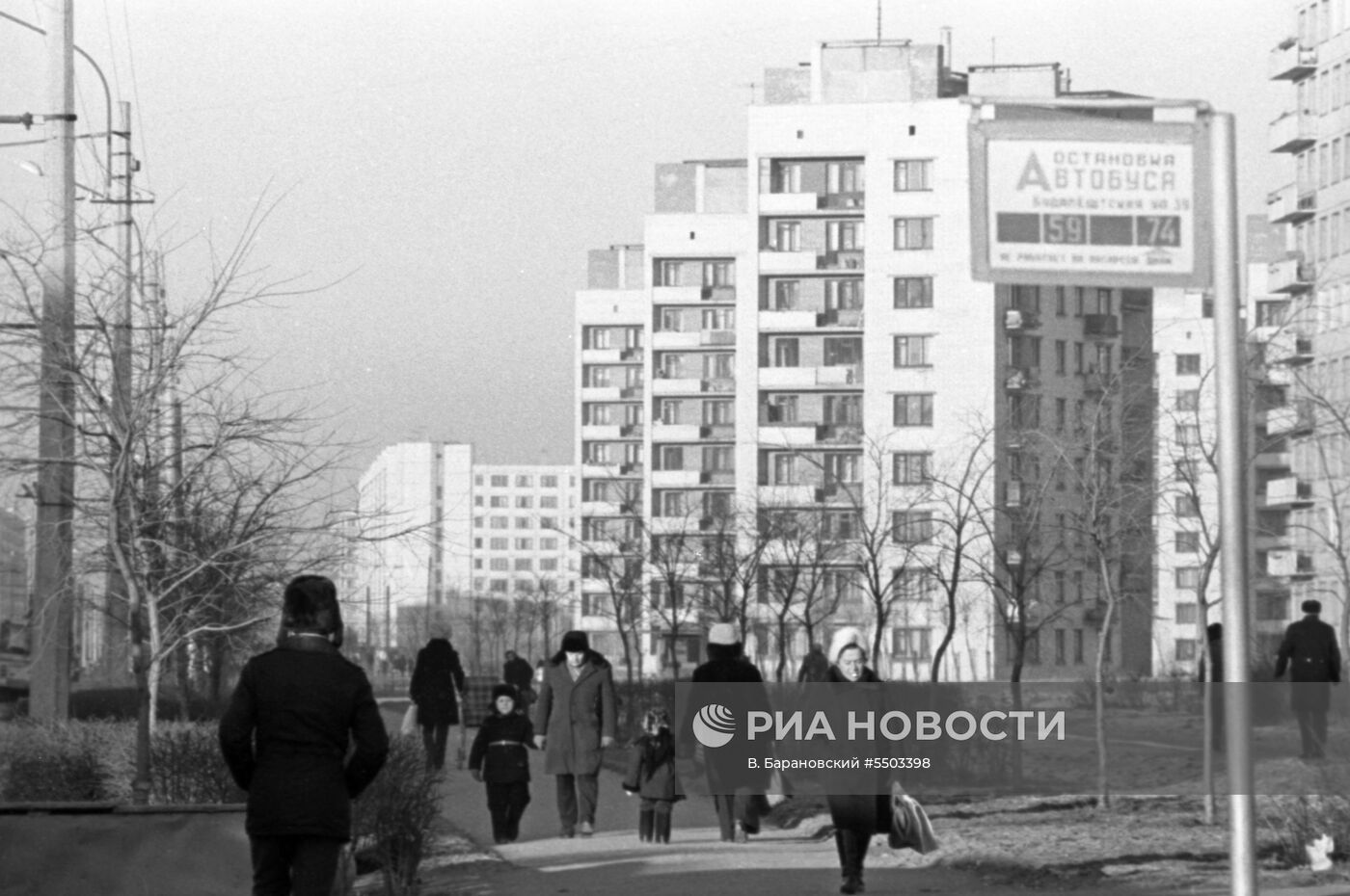 Будапештская улица в Ленинграде | РИА Новости Медиабанк