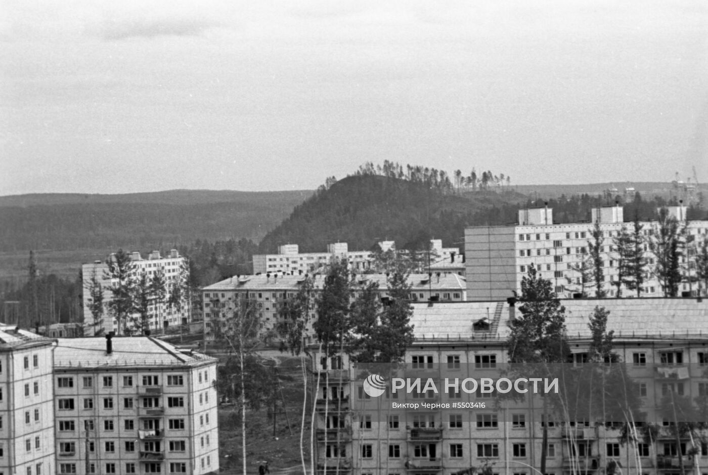 Вид на молодой город Усть-Илимск Иркутской области