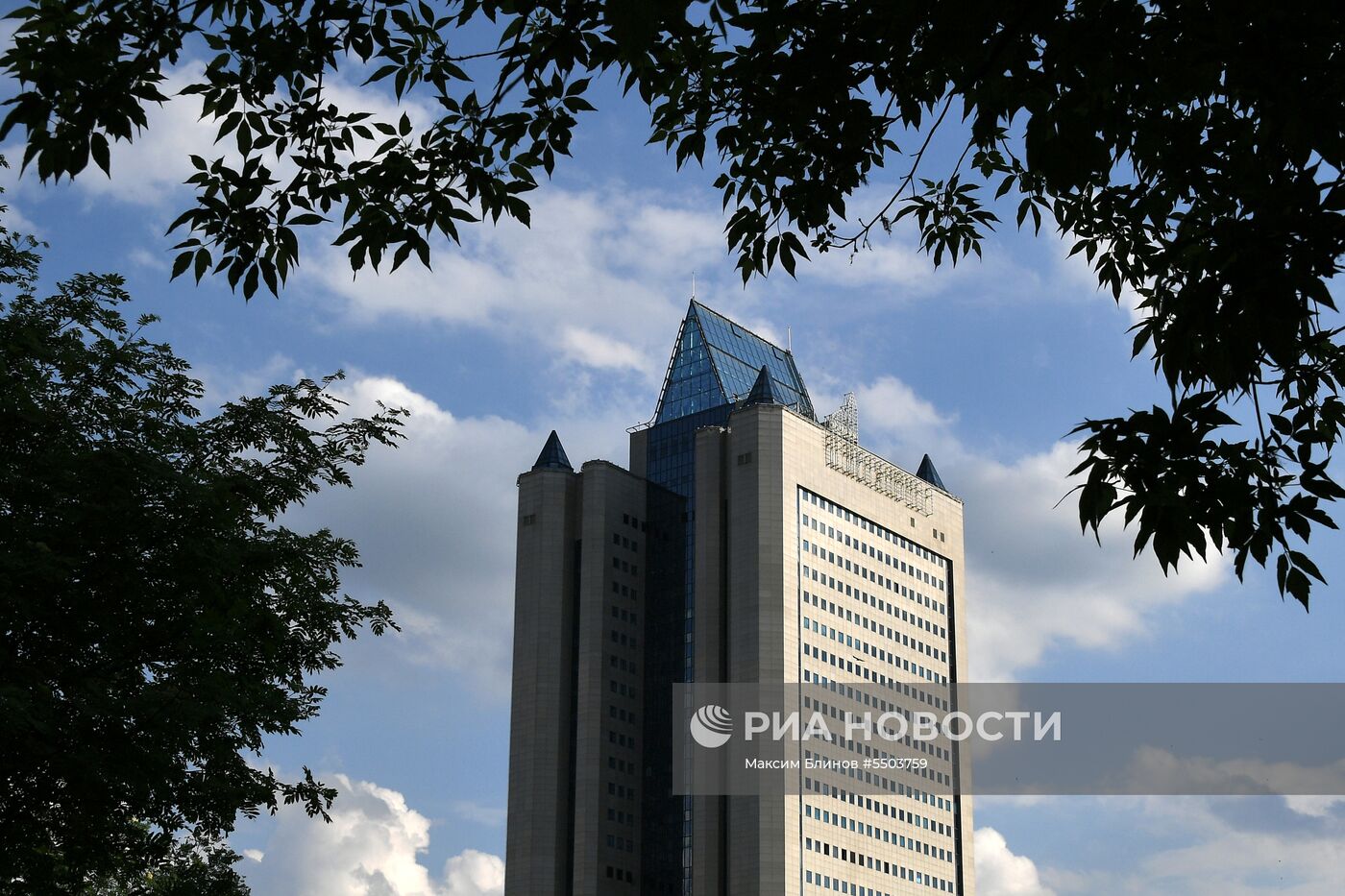 Здание компании "Газпром" в Москве 