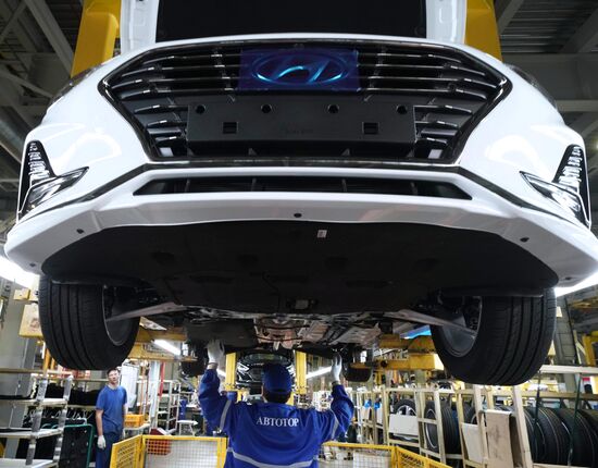 Производство автомобиля Hyundai Sonata в Калининграде