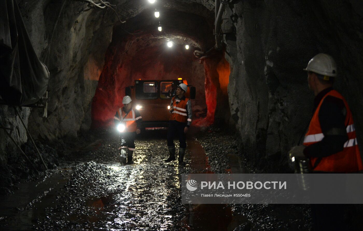 Подземный рудник "Сафьяновская медь" в Свердловской области