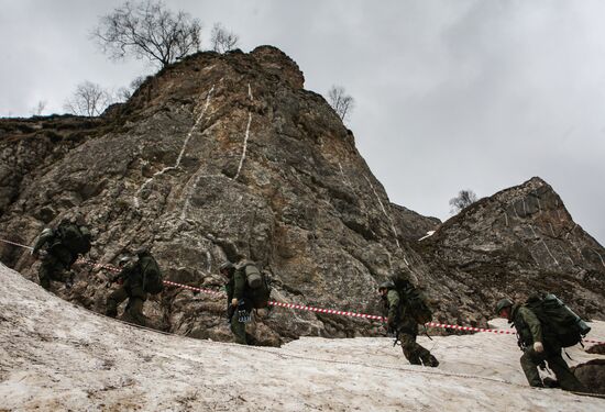 Учения в горах Архыза