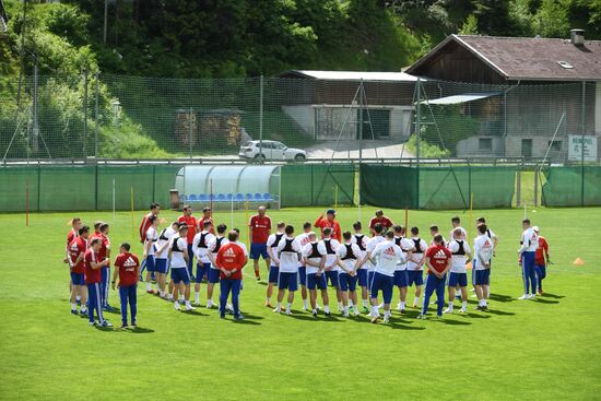 Футбол. Учебно-тренировочный сбор национальной команды 
