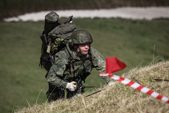 Учения в горах Архыза