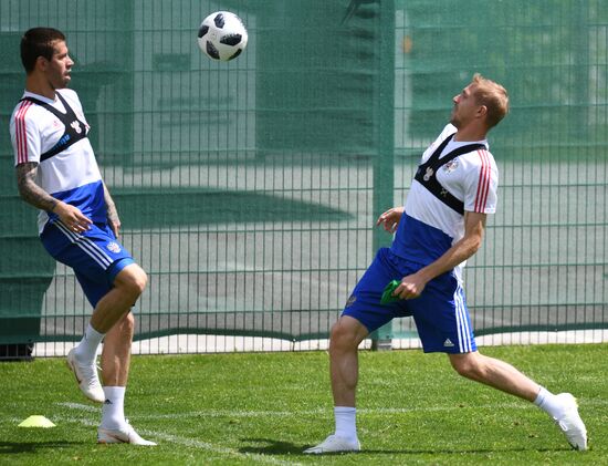 Футбол. Учебно-тренировочный сбор национальной команды 