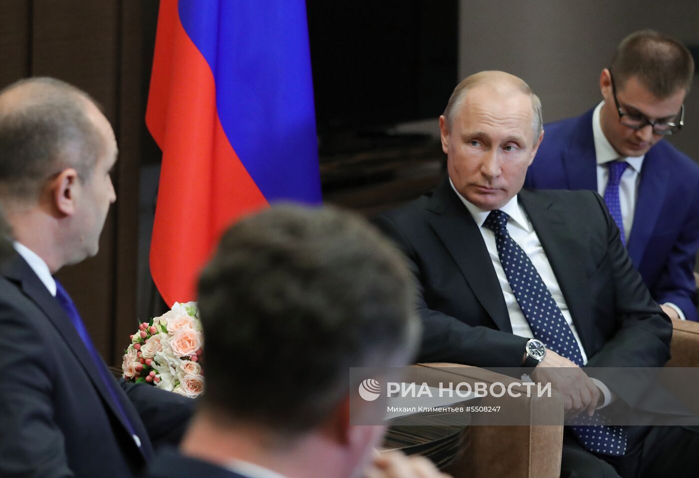 Президент РФ В. Путин встретился с президентом Болгарии Р. Радевым