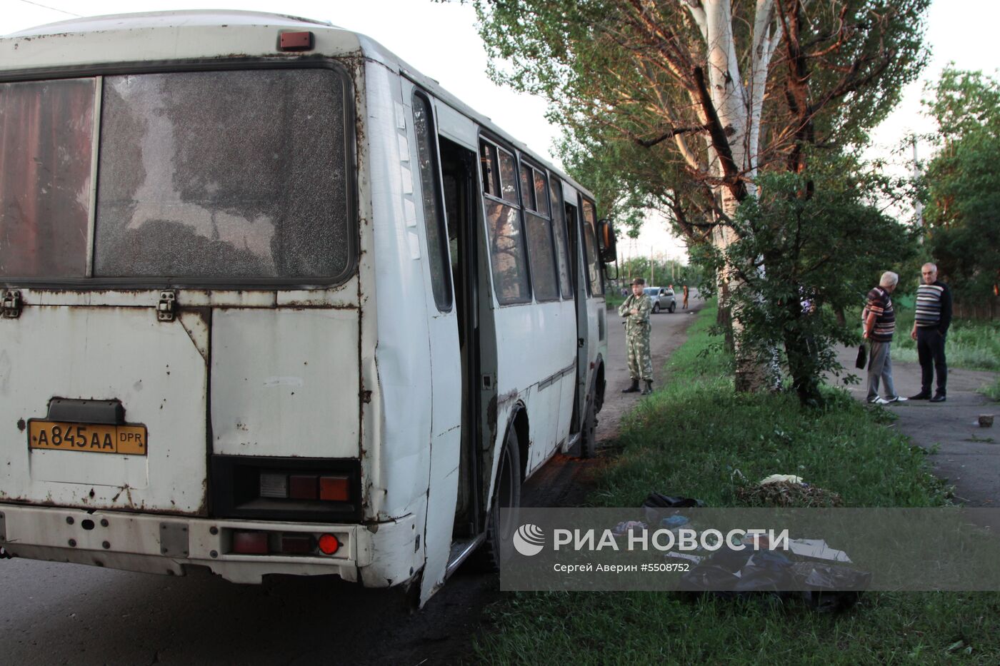 Последствия взрыва в Дебальцево | РИА Новости Медиабанк