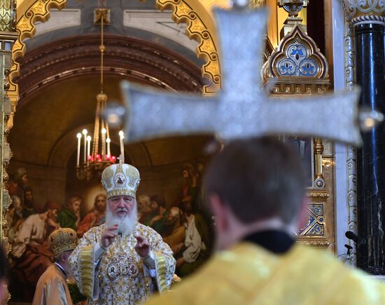 Божественная литургия в день памяти святых равноапостольных Кирилла и Мефодия 