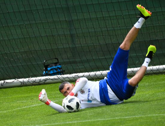 Футбол. Учебно-тренировочный сбор национальной команды 