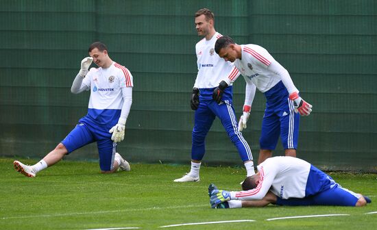 Футбол. Учебно-тренировочный сбор национальной команды 