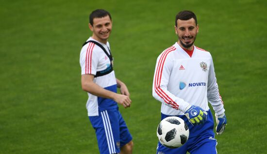 Футбол. Учебно-тренировочный сбор национальной команды 