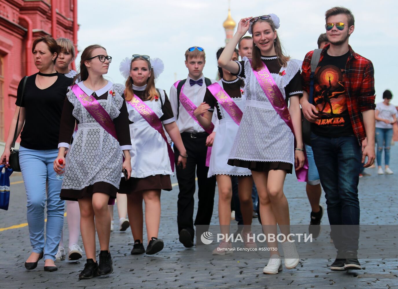 Празднование последнего звонка в Москве 