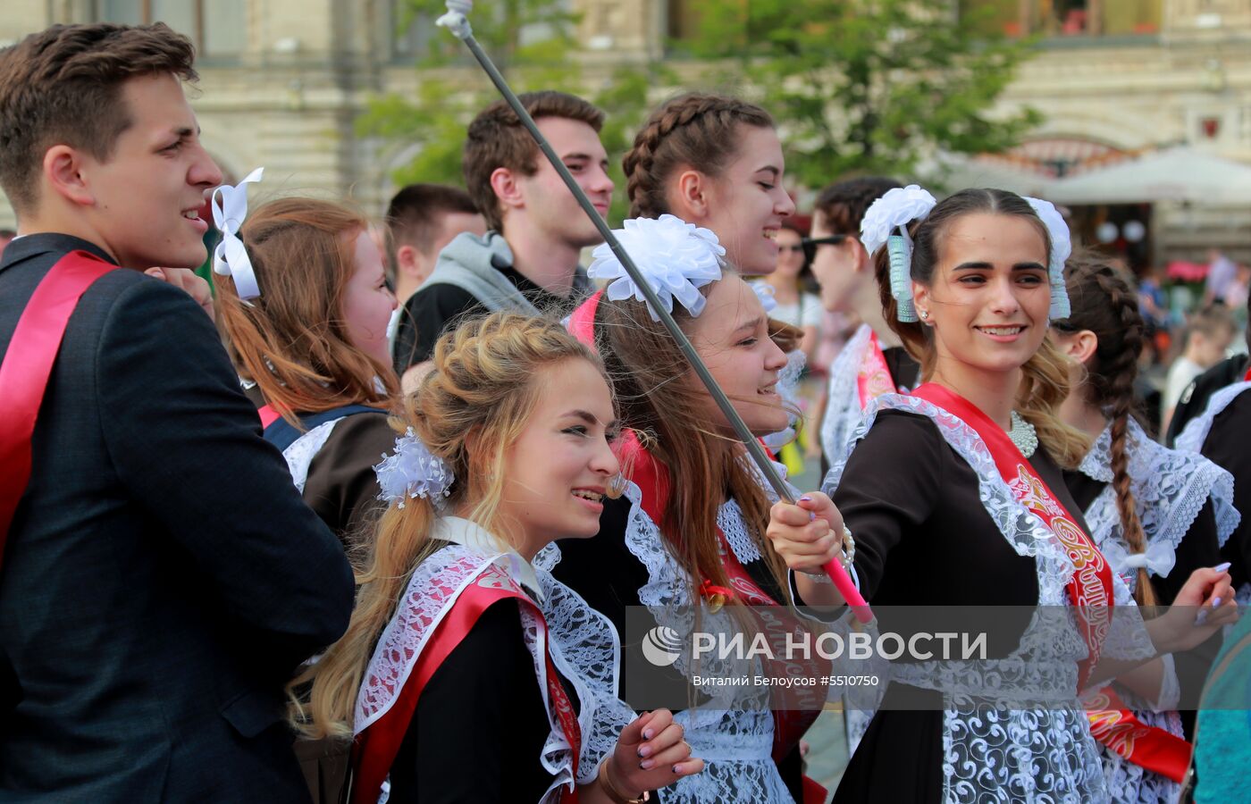Празднование последнего звонка в Москве