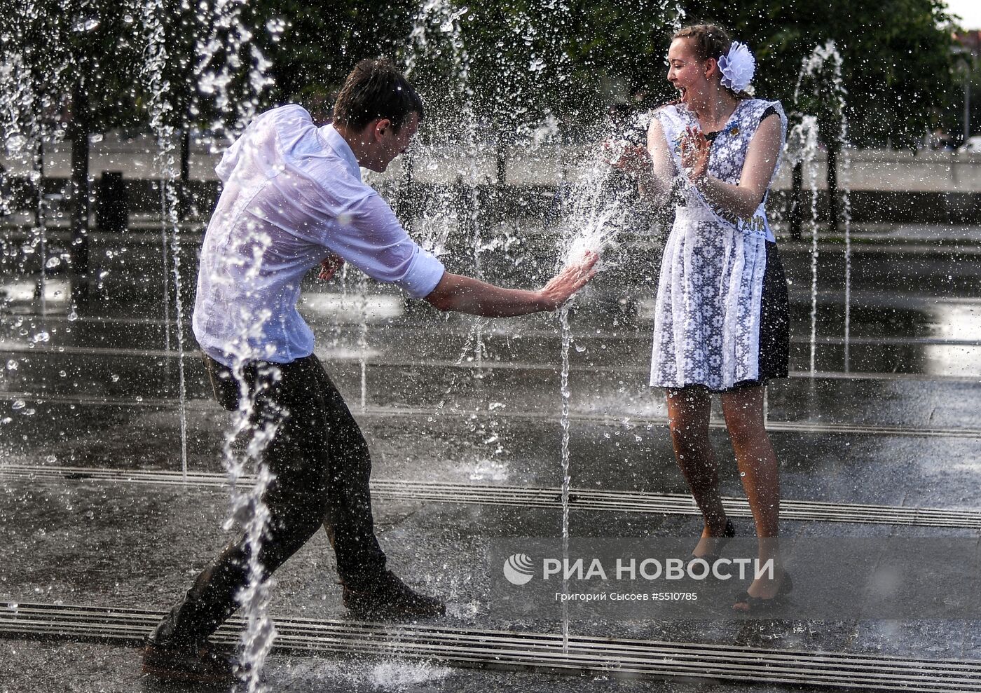 Празднование последнего звонка в Москве