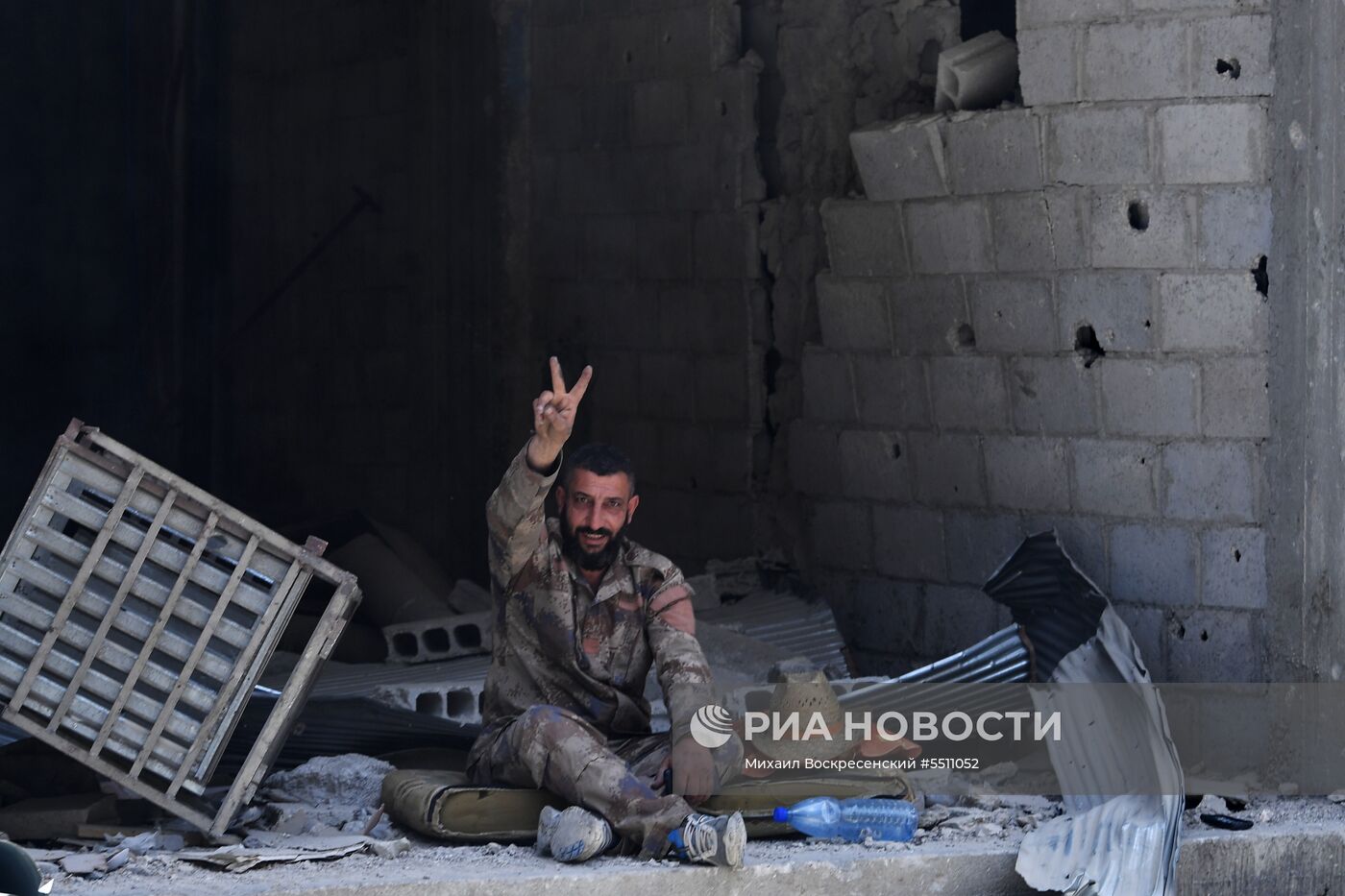 Освобожденный от боевиков лагерь беженцев «Ярмук» на юге Дамаска