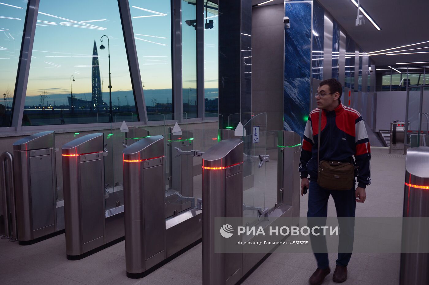 Открытие станций метро "Новокрестовская" и "Беговая" в Санкт-Петербурге