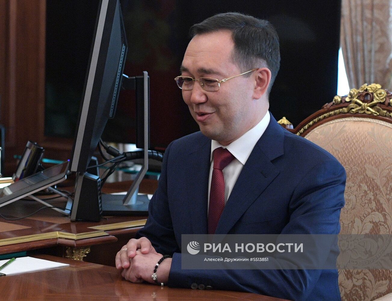 Президент РФ В. Путин провел встречу с А. Николаевым