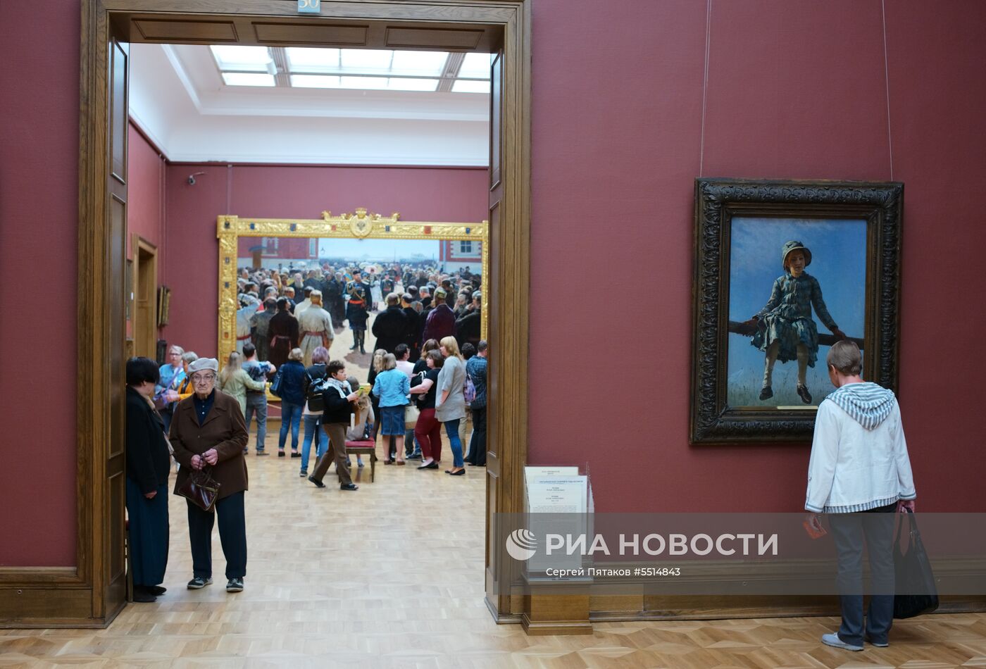 Зал художника И. Репина в Третьяковской галерее