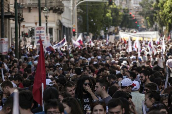 Общенациональная забастовка в Греции