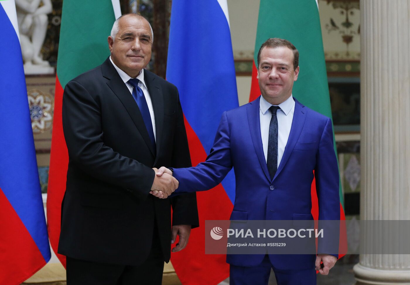 Премьер-министр РФ Д. Медведев встретился с премьер-министром Болгарии Б. Борисовым