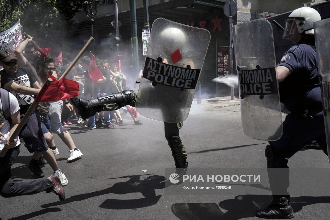 Общенациональная забастовка в Греции