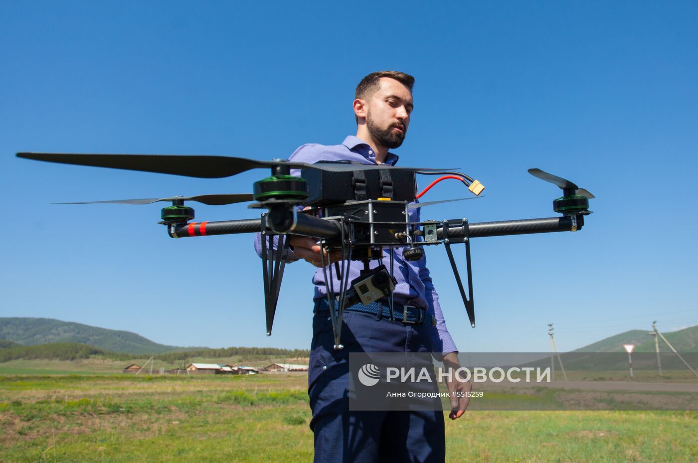 В Бурятии отправили груз "Почты России" с помощью дрона