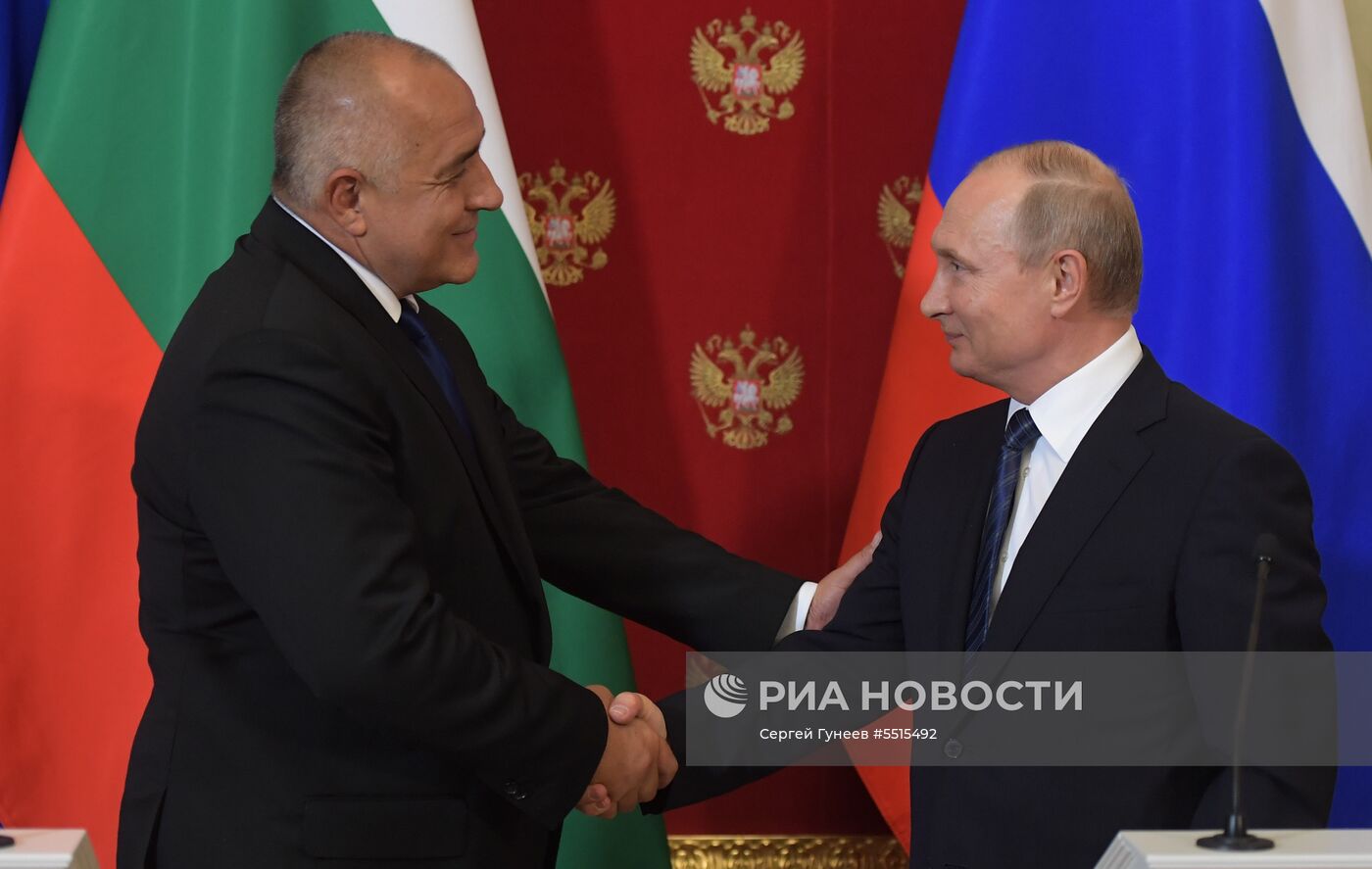 Президент РФ В. Путин встретился с премьер-министром Болгарии Б. Борисовым