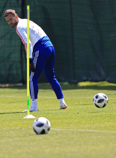 Футбол. Тренировка сборной России