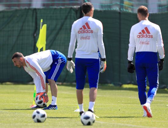 Футбол. Тренировка сборной России
