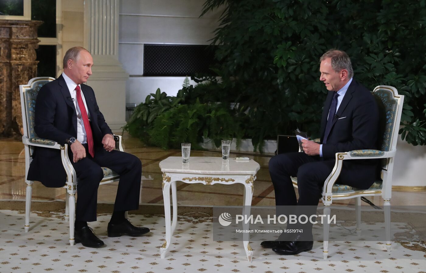 Президент РФ В. Путин дал интервью австрийскому телеканалу ORF